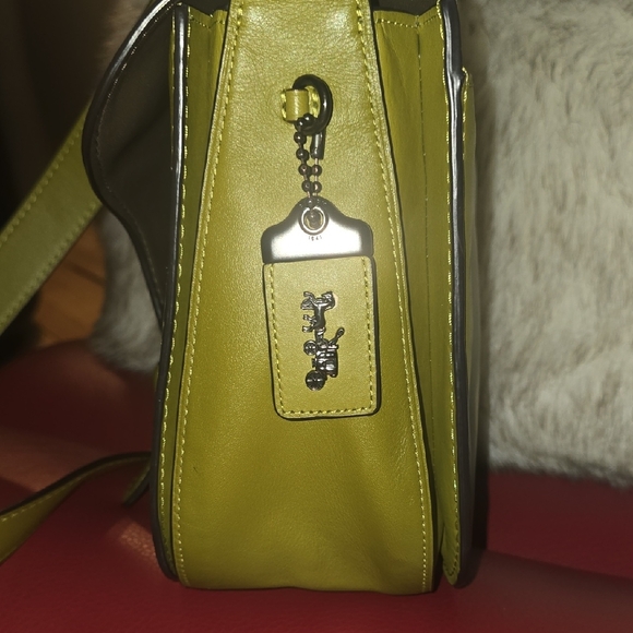 Coach Courier Leather Bag, Citron - Picture 2 of 11